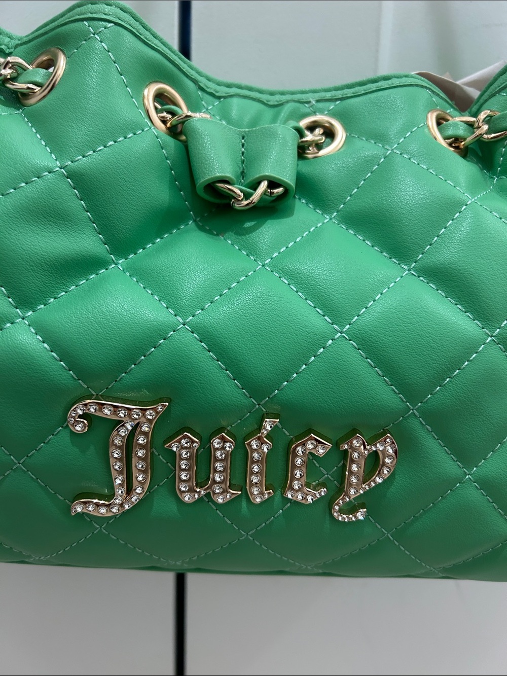 Juicy Couture Exclusive "Fashion Icon" Bucket Bag in Retro Green - Picture 3 of 13